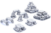 GameMat.eu - Snow Rocks - bemalt / painted