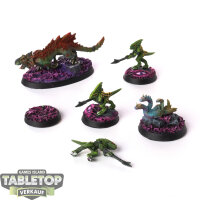 Seraphon - Salamander Hunting Pack - gut bemalt