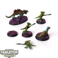 Seraphon - Salamander Hunting Pack - gut bemalt