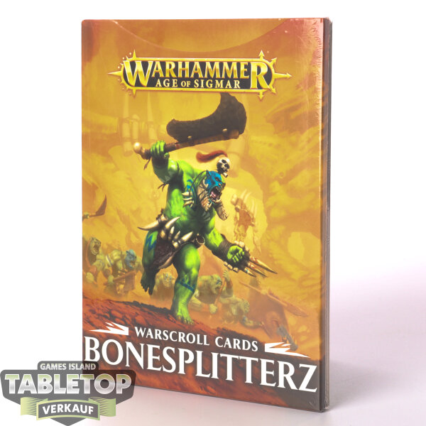 Orruk Warclans - Bonesplitters Warscrolls & Token 1te Edition - Originalverpackt / Neu