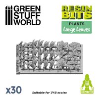 Green Stuff World - 3D printed set - Large Leaves
