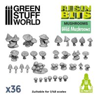Green Stuff World - 3D printed set - Wild Mushrooms