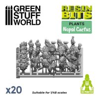 Green Stuff World - 3D printed set - Nopal Cactus