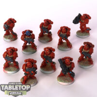 Blood Angels - 10 Tactical Marines klassisch - teilweise...