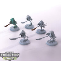 Nighthaunt - 5 Glaivewraith Stalkers - teilweise bemalt