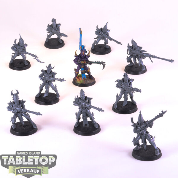 Drukhari - 10 x Kabalite Warriors - teilweise bemalt