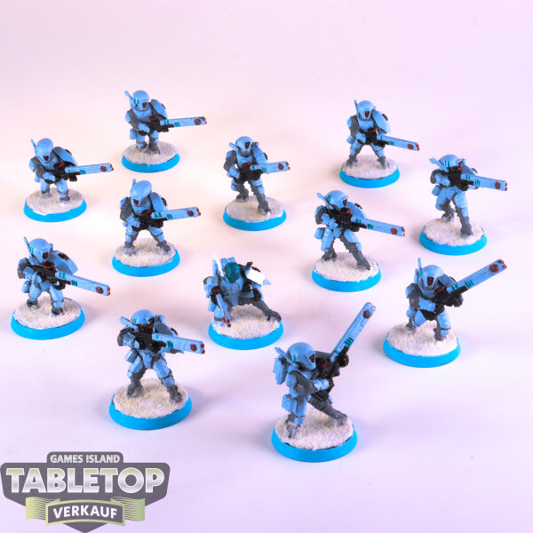 Tau Empire - 12 x Fire Warriors klassisch - bemalt