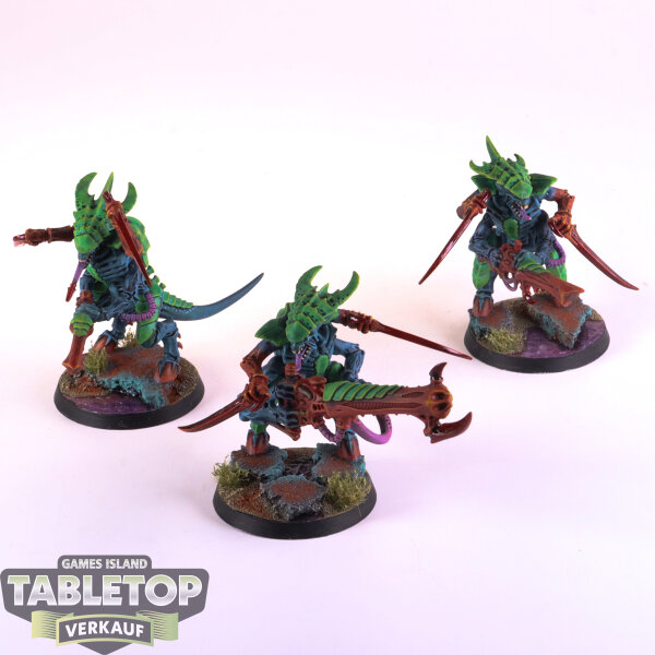 Tyraniden - 3 x Tyranid Warriors - gut bemalt