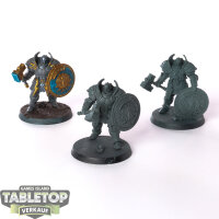 Stormcast Eternals - 3 x Annihilators - teilweise bemalt