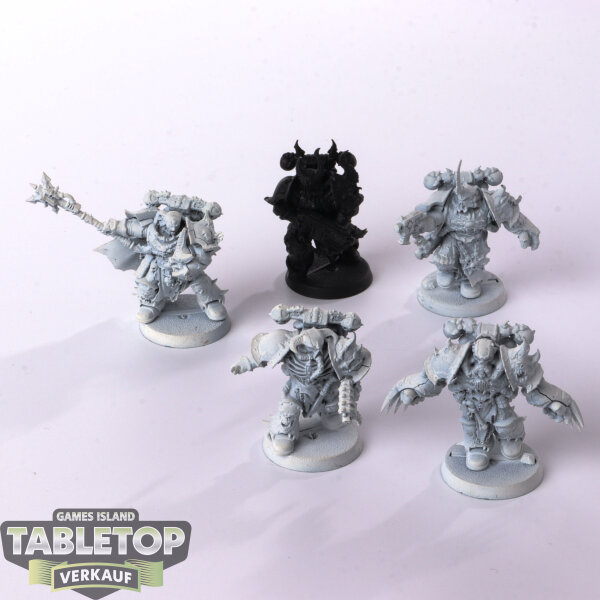 Chaos Space Marines - 5 x Chosen klassisch - teilweise bemalt