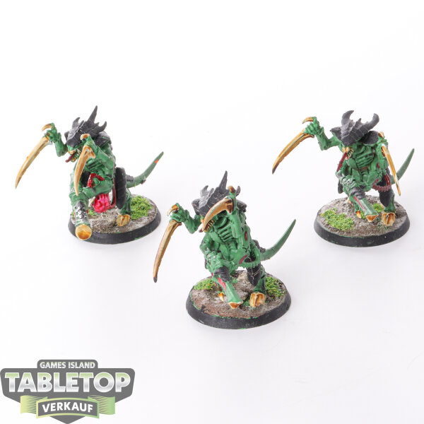 Tyraniden - 3 x Tyranid Warriors - bemalt