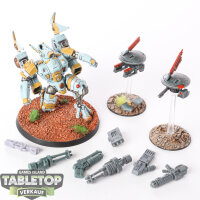 Tau Empire - Tau Empire Commander & 2 Drohnen - bemalt