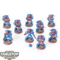 Space Marines - 9 Tactical Marines klassisch - bemalt