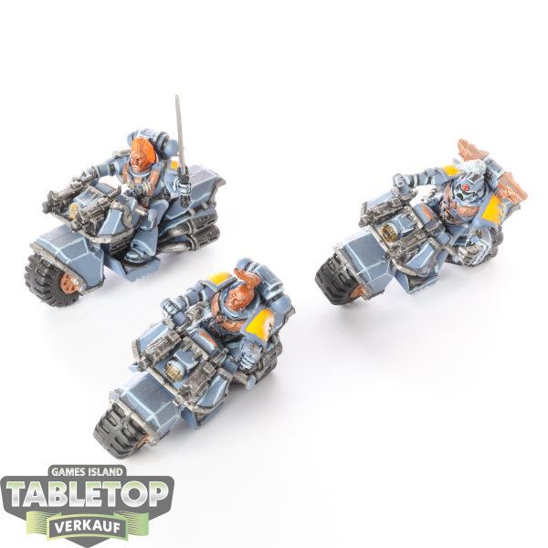 Space Wolves - 3 Biker - bemalt