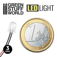 Green Stuff World - BLUE LED Lights - 3mm