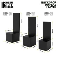 Green Stuff World - Straight Backdrop Plinths 6x6x6cm Black