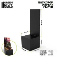 Green Stuff World - Straight Backdrop Plinths 7x7x6cm Black