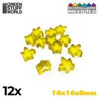 Green Stuff World - Meeples 16x16x8mm - Yellow