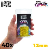 Green Stuff World - Plastic Gems 12mm - Yellow
