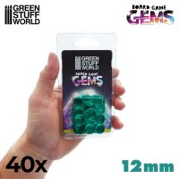 Green Stuff World - Plastic Gems 12mm - Turquoise