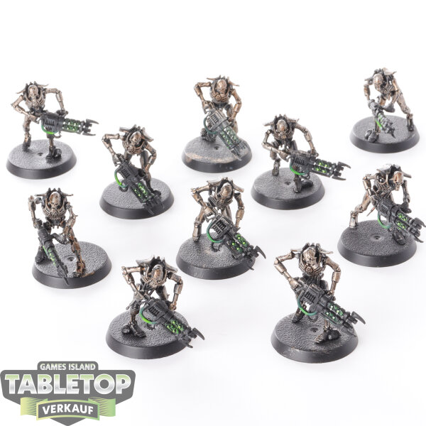 Necrons - 10 Necronkrieger - bemalt