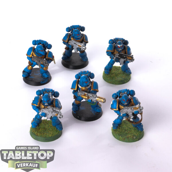 Space Marines - 6 Tactical Squad Classic - bemalt