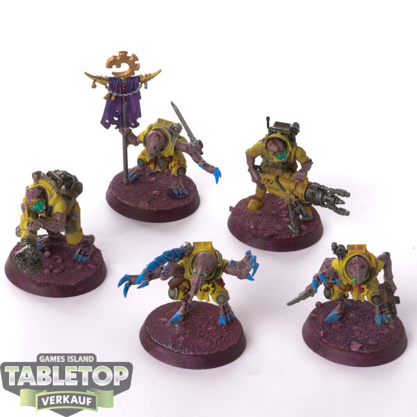 Genestealer Cults - 5 x Acolyte Hybrids - bemalt