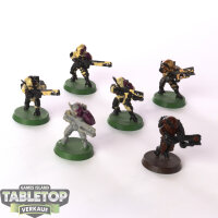 Tau Empire - 6 x Fire Warriors klassisch  - teilweise bemalt