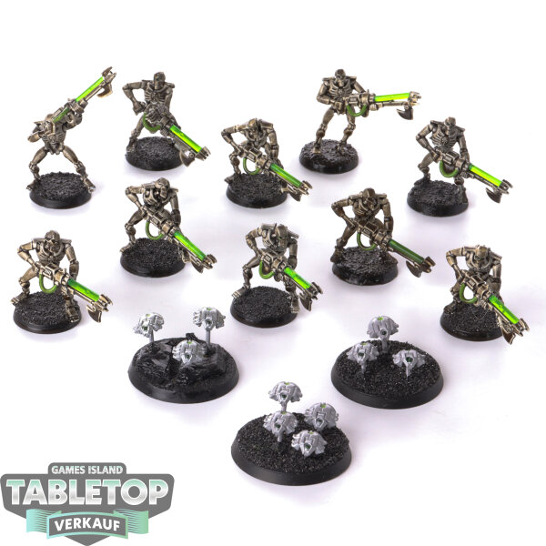 Necrons - 10 x Necronkrieger & 3 x Skarabäen klassisch - bemalt