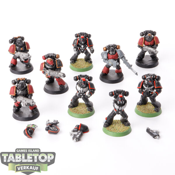 Space Marines - 10 x Tactical Squad klassisch - teilweise bemalt