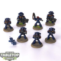 Space Marines - 7 x Devastator Squad klassisch - bemalt