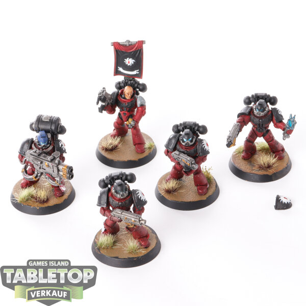 Blood Angels - 5 x Tactical Squad klassisch - bemalt