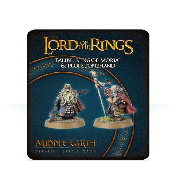 Middle Earth Tabletop - Balin, King of Moria, and Flói Stonehand