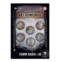 Necromunda - 10 Necromunda-Bases (25 mm)