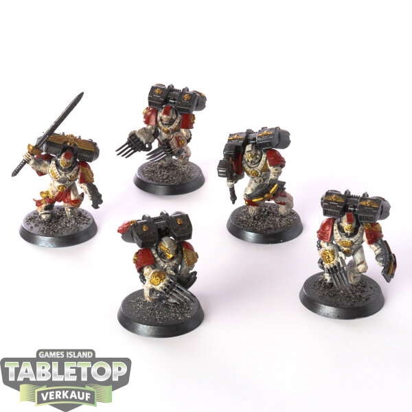 Space Marines - 5 x Vanguard Veteran Squad - bemalt