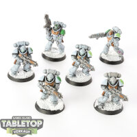 Space Marines - 6 x Primaris Intercessors - teilweise bemalt