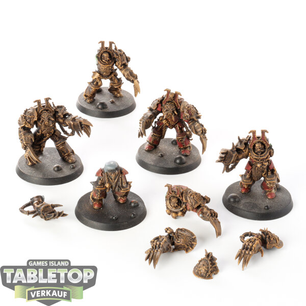 World Eaters - 5 x Chaos Terminator Squad - bemalt