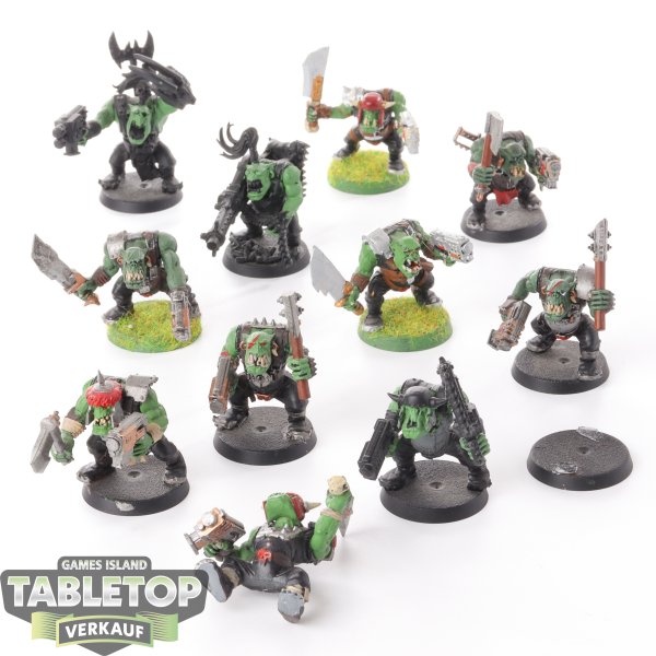 Orks - 11 Boyz - teilweise bemalt