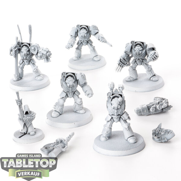 Dark Angels - 5 - Deathwing Terminators - grundiert