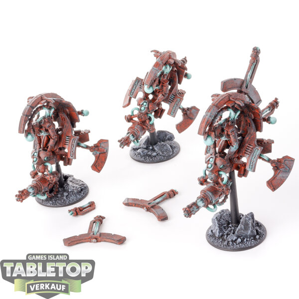 Necrons - 3 Tomb Blades - bemalt