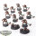 Necrons - 10 Necron Warriors & 2 Scarabs klassisch - bemalt