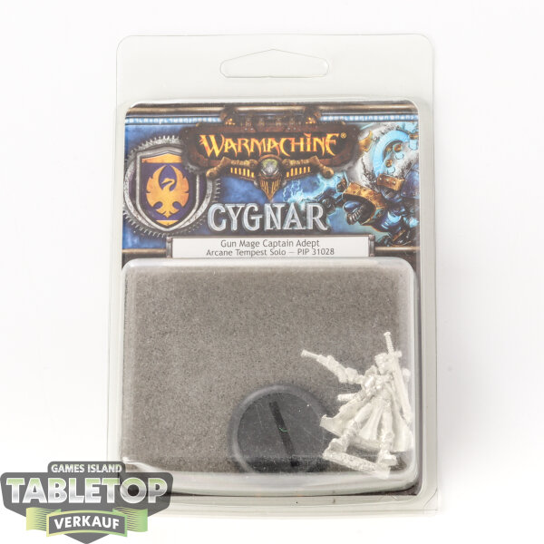 Cygnar - Gun Mage Captain Adept - Originalverpackt / Neu