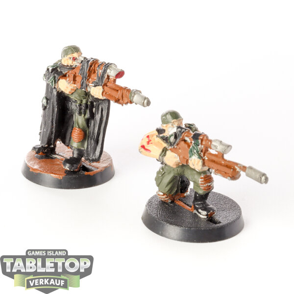 Astra Militarum - 2 x Catachan Snipers klassisch - teilweise bemalt