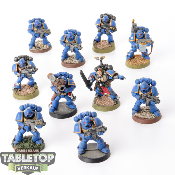 Ultramarines - 10 x Tactical Squad klassisch - bemalt