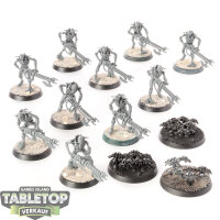 Necrons - 10 x Necron Warriors & 3 x Scarab Swarms -...