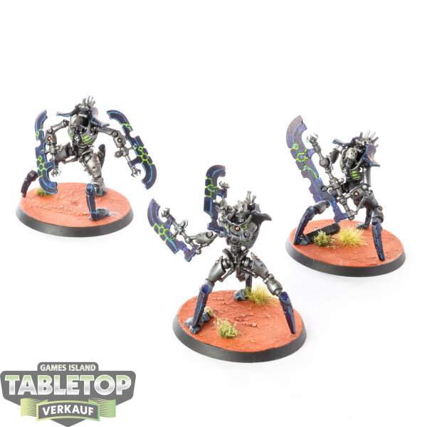 Necrons - 3 x Skorpekh Destroyers  - bemalt