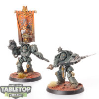 Dark Angels - 2 Helden  - bemalt