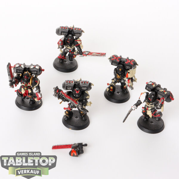 Blood Angels - 5 Death Company - teilweise bemalt