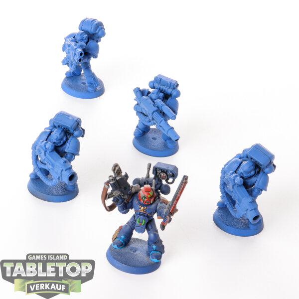 Space Marines - 5 x Devastator Squad klassisch - teilweise bemalt