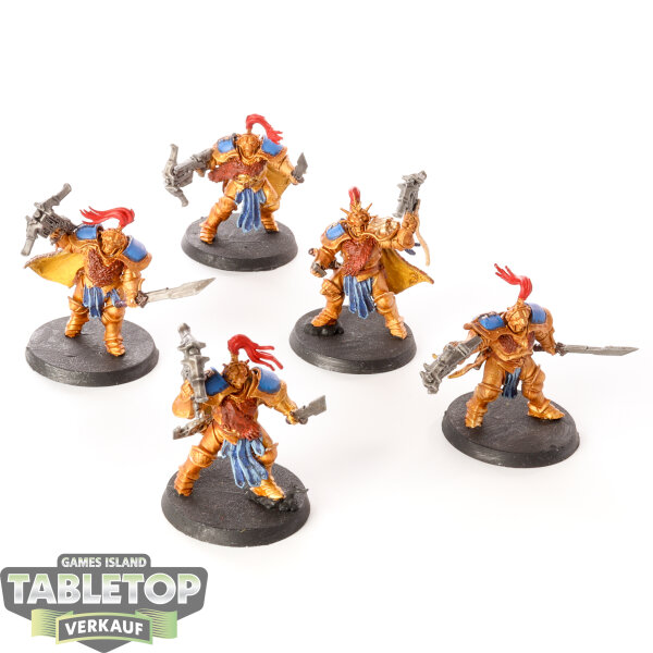 Stormcast Eternals - 5 Vanguard-Hunters - bemalt